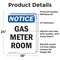 Signmission Gas Meter Room, 18 in W x Rectangle, Vinyl Decal OS-2PACK-NS-D-1824-V-13013 - alternate 6